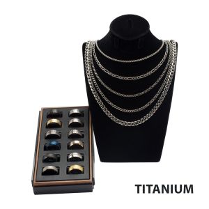 Titanium Rings and Chains Assortment small